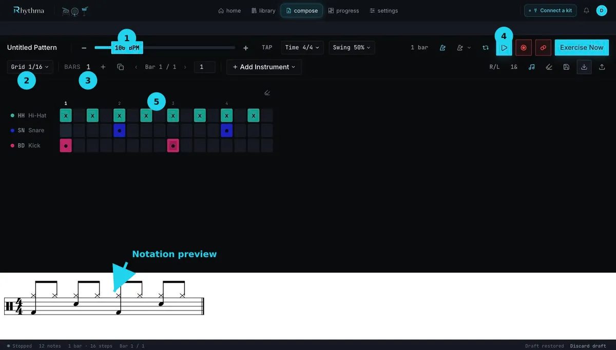 Compose grid