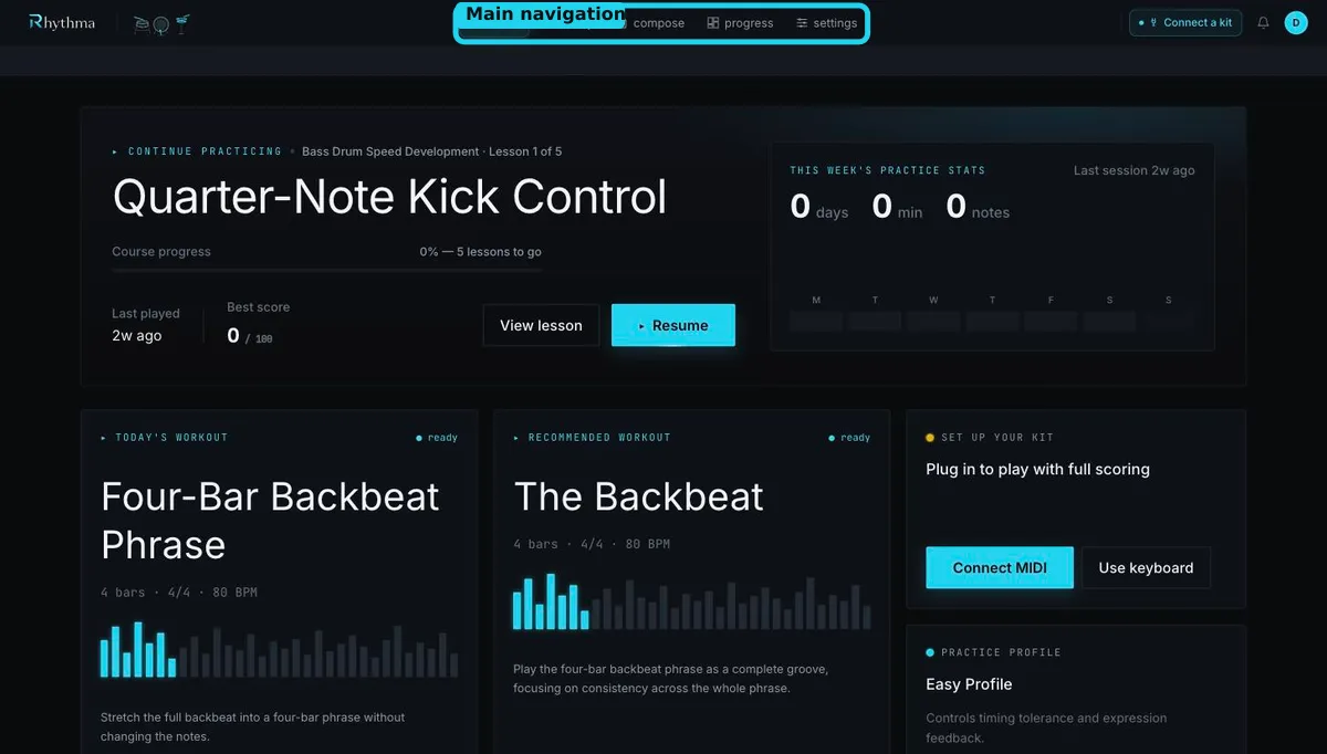 Desktop studio overview